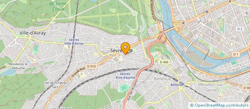 localisation de l'entreprise J.D TECHNOLOGIES GROUPE SARL à SEVRES