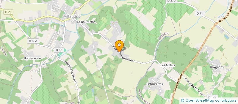 localisation de l'entreprise J.DALENC  VILLAUDRIC