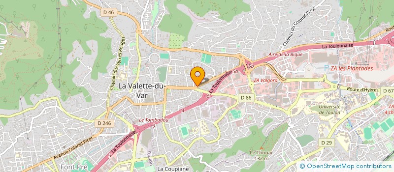 localisation de l'entreprise J&DCIE  LA VALETTE-DU-VAR