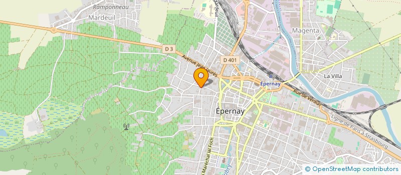 localisation de l'entreprise J.DE BRUYN SAS à EPERNAY
