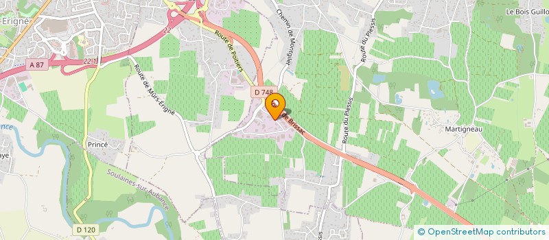 localisation de l'entreprise J DECORS à LES GARENNES SUR LOIRE