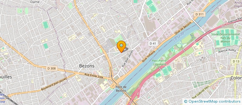 localisation de l'entreprise J DELEC à BEZONS