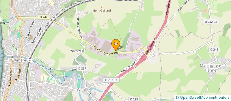 localisation de l'entreprise J.DELOBEL  WIMILLE