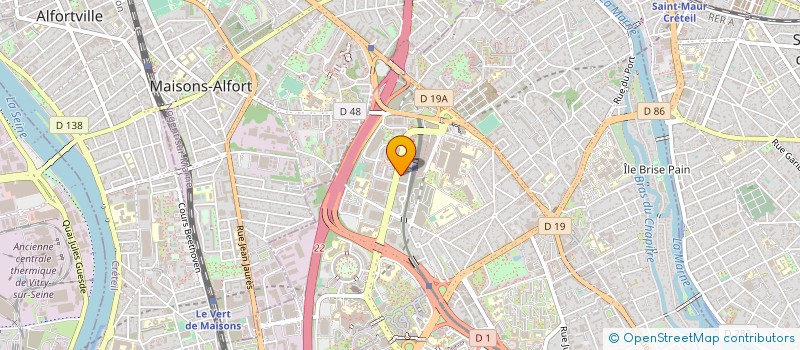 localisation de l'entreprise J. DIS à CRETEIL