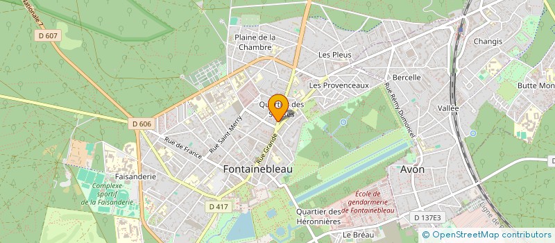 localisation de l'entreprise J-DUJARDIN  FONTAINEBLEAU