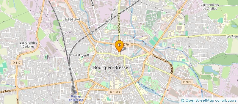 localisation de l'entreprise J. DUTEL  BOURG-EN-BRESSE