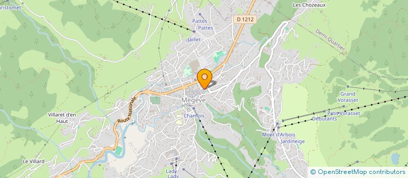 localisation de l'entreprise J.E.  MEGEVE