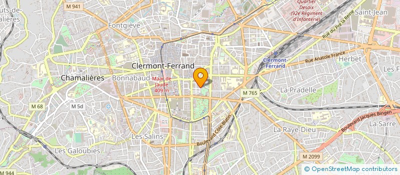 localisation de l'entreprise J.E à CLERMONT-FERRAND