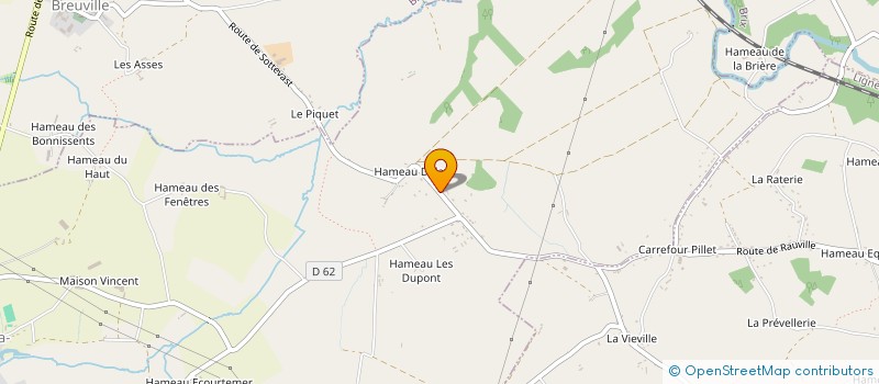 localisation de l'entreprise J.E.  RAUVILLE-LA-BIGOT