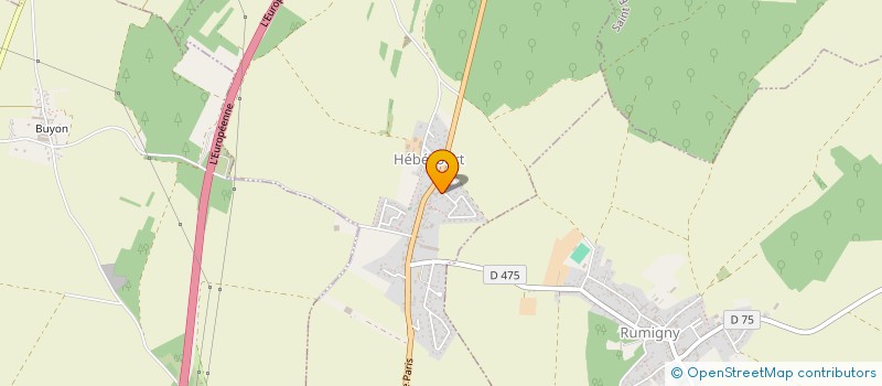 localisation de l'entreprise J.E.B.I.  HEBECOURT