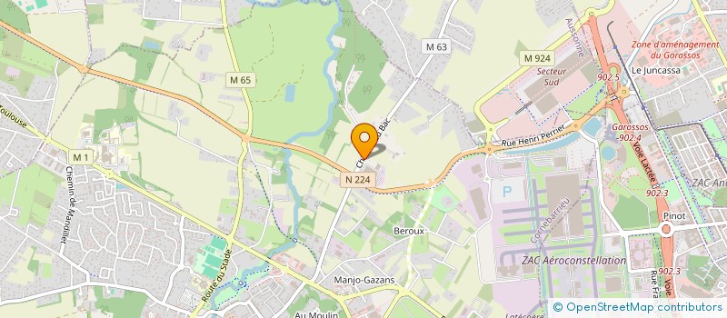 localisation de l'entreprise J.E.B.S. LOGISTIQUE à CORNEBARRIEU