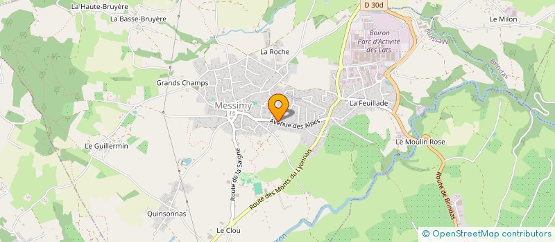 localisation de l'entreprise J.E.C  MESSIMY