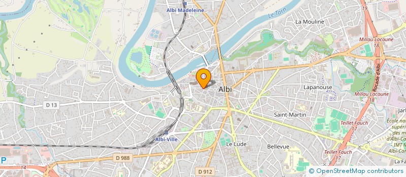 localisation de l'entreprise J.E.C.L. à ALBI