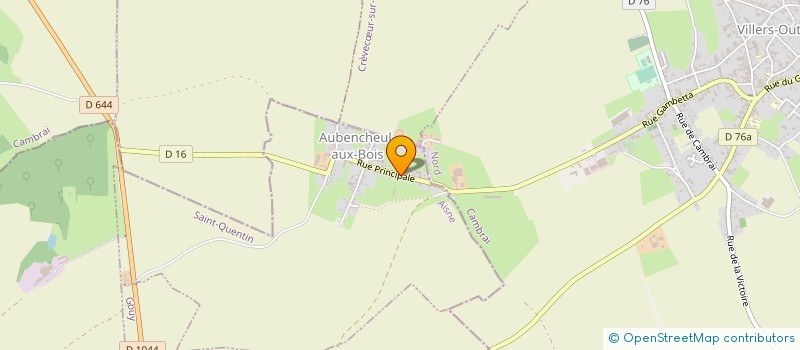 localisation de l'entreprise J.E.CATTELAIN à AUBENCHEUL-AUX-BOIS