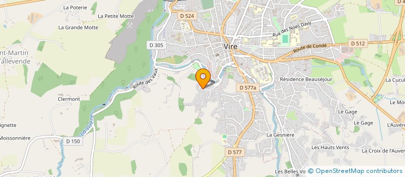 localisation de l'entreprise J-E DEBOSS'  VIRE-NORMANDIE