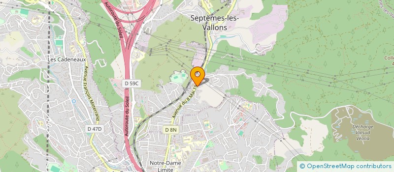 localisation de l'entreprise J.E.F.O. à SEPTEMES-LES-VALLONS