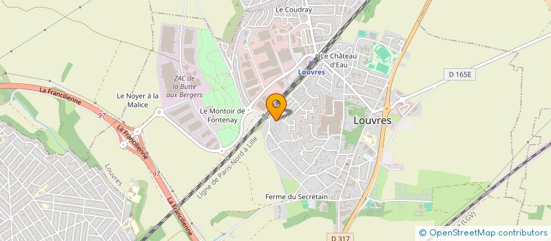 localisation de l'entreprise J.E.F.T.I  LOUVRES