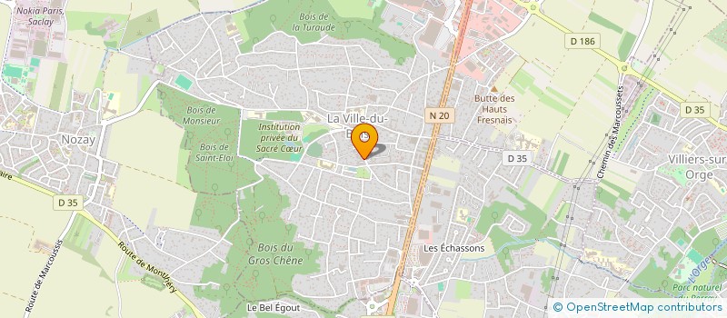 localisation de l'entreprise J.E.G.  LA VILLE-DU-BOIS