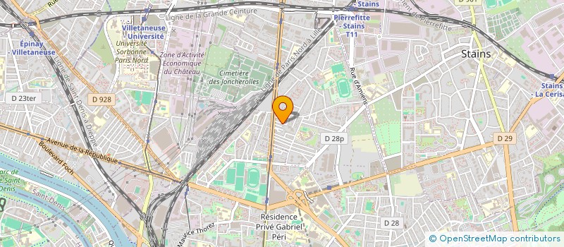 localisation de l'entreprise J.E.L.C. à PIERREFITTE-SUR-SEINE