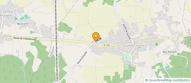 localisation de l'entreprise J.E.L.E.M.  SCORBE-CLAIRVAUX