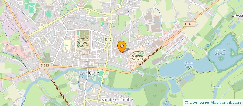 localisation de l'entreprise J.E.M. 1959  LA FLECHE