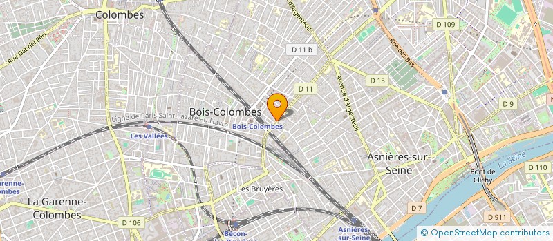 localisation de l'entreprise J.E.M à BOIS-COLOMBES
