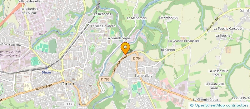 localisation de l'entreprise J.E.M.  LANVALLAY