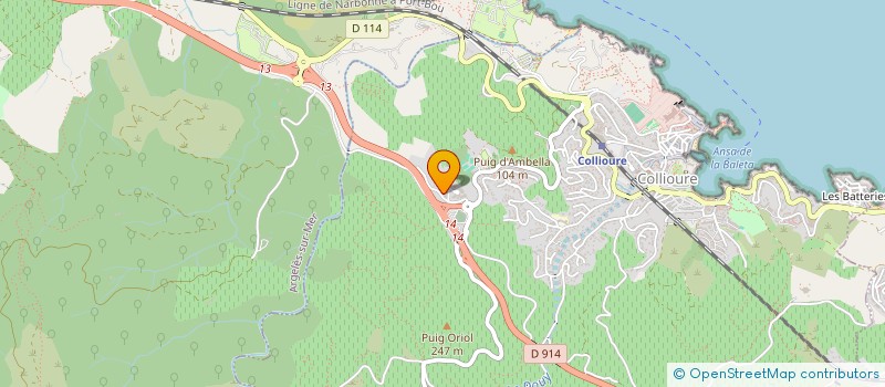 localisation de l'entreprise J.E.M  COLLIOURE