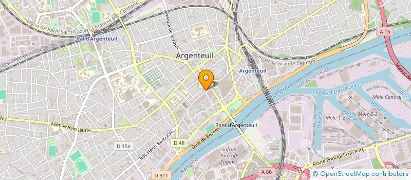 localisation de l'entreprise J E M A à ARGENTEUIL