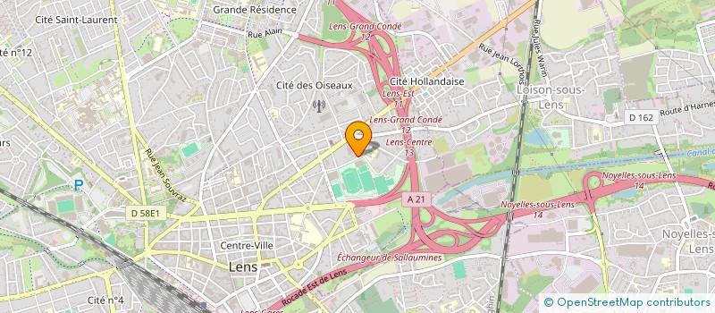 localisation de l'entreprise J E N  LENS