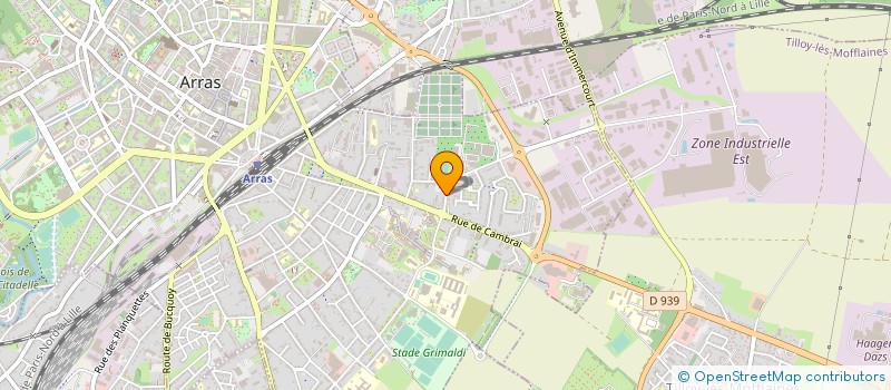 localisation de l'entreprise J.E.OS à ARRAS