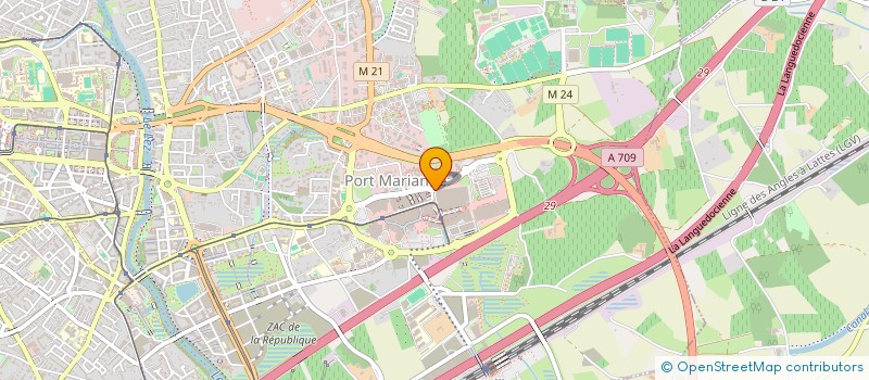 localisation de l'entreprise J.E.S. à MONTPELLIER