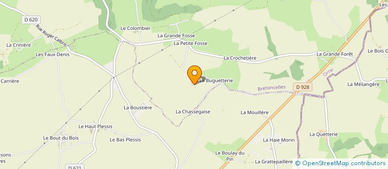 localisation de l'entreprise J.E.S à BRETONCELLES