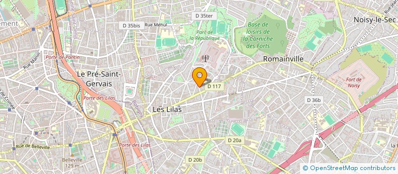 localisation de l'entreprise J.E.S. IMMO à LES LILAS