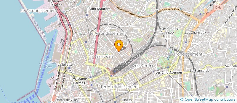 localisation de l'entreprise J E T PAIN à MARSEILLE