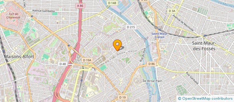 localisation de l'entreprise J.E. TRANS.  CRETEIL