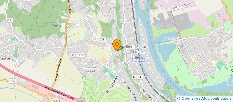 localisation de l'entreprise J'ECRIS DANS LE CIEL  VILLENNES-SUR-SEINE