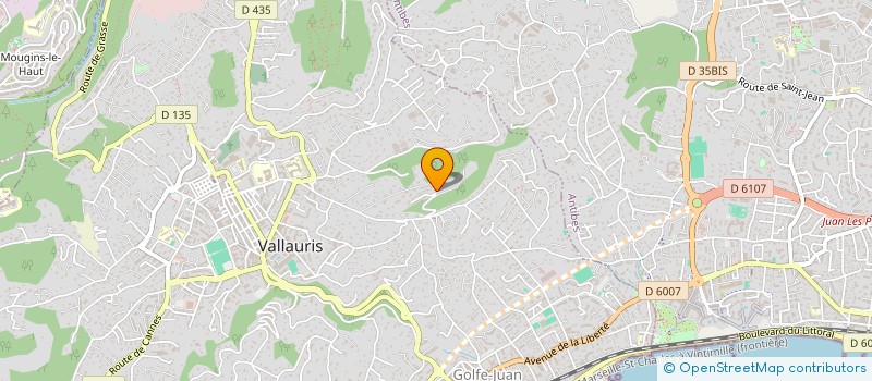 localisation de l'entreprise J ELEC à VALLAURIS