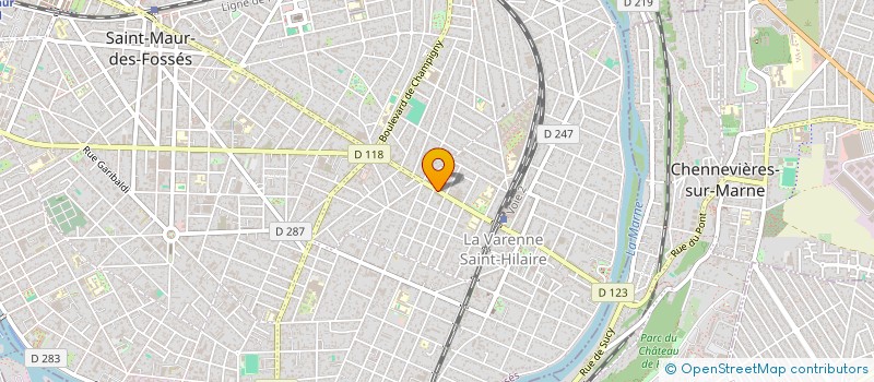 localisation de l'entreprise J. ELYSEES à SAINT-MAUR-DES-FOSSES