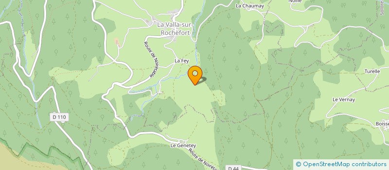 localisation de l'entreprise J-ENERGIE  LA VALLA-SUR-ROCHEFORT