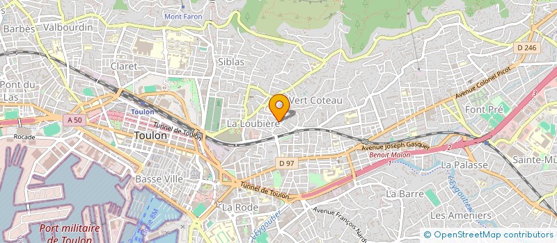 localisation de l'entreprise J ESTEVE  TOULON