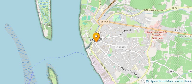 localisation de l'entreprise J ET 7 SARL ( JEUNES ET 7 JOURS SUR 7 ) à BLAYE