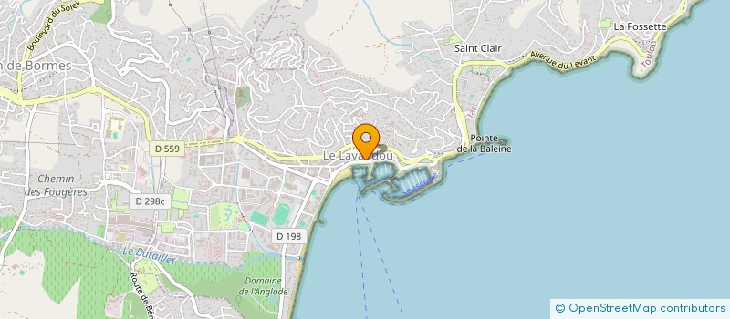 localisation de l'entreprise J ET C à LE LAVANDOU