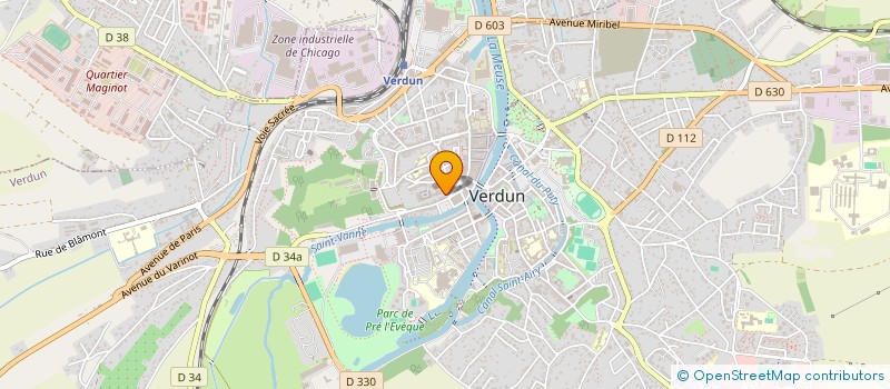 localisation de l'entreprise J ET C à VERDUN