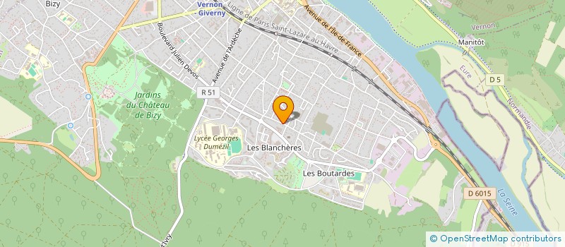 localisation de l'entreprise J ET C ENTREPRISE MULTISERVICES  VERNON