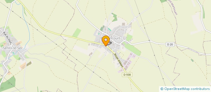 localisation de l'entreprise J ET D LERICHE TP à BOUZINCOURT