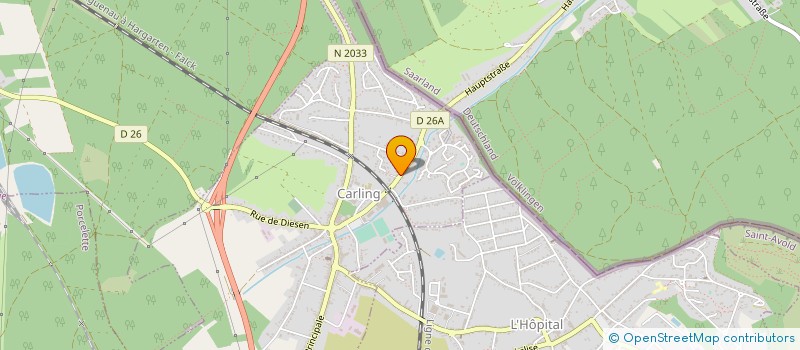 localisation de l'entreprise J ET G DIFFUSION  CARLING