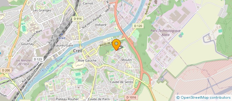 localisation de l'entreprise J ET H ELEC à CREIL