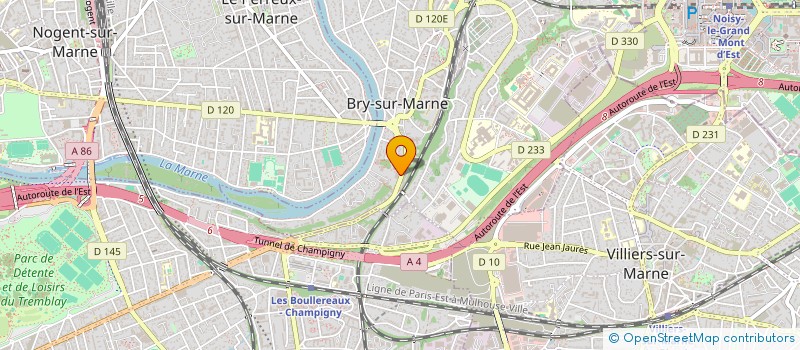 localisation de l'entreprise J ET J  BRY-SUR-MARNE