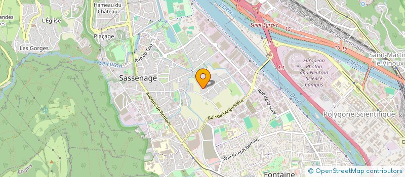 localisation de l'entreprise J ET J DE L'AVENIR à SASSENAGE